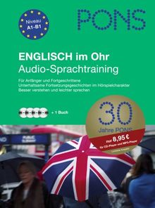 PONS Englisch im Ohr, 4 Audio-CDs m. Begleitbuch