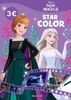Disney La Reine des Neiges 2 - Star Color: Anna et Elsa fond mauve