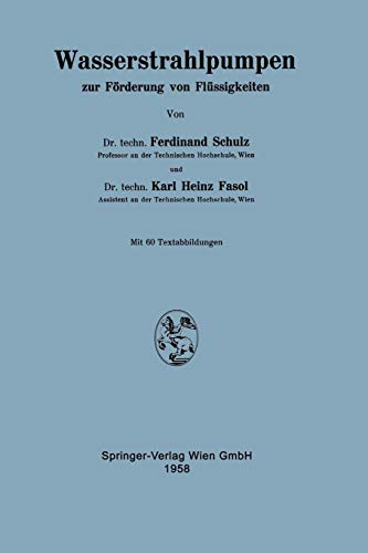 Wasserstrahlpumpen zur Förderung von Flüssigkeiten
