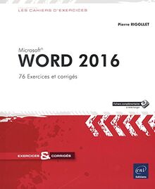 Word 2016 : exercices et corrigés