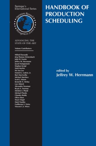 Handbook of Production Scheduling (International Series in Operations Research & Management Science, Band 89)