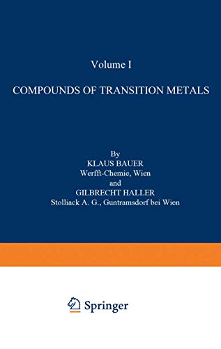 Compounds of Transition Metals (Organometallic Compounds, 1-3 / 1)