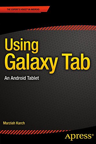 Marziah Karch Using Galaxy Tab, An Android Tablet