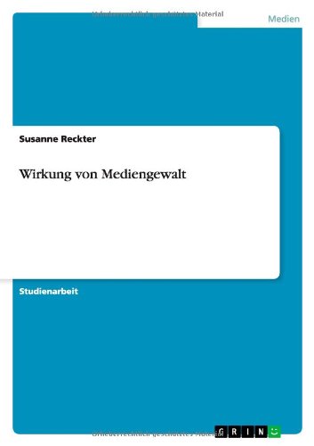 Wirkung von Mediengewalt