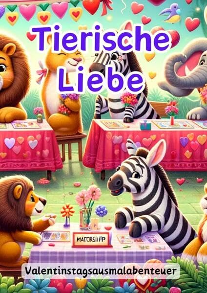Tierische Liebe: Valentinstagsausmalabenteuer