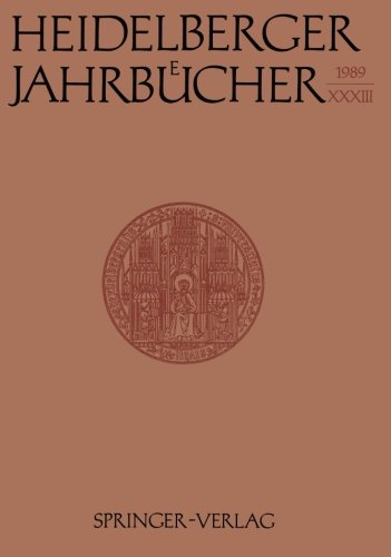 Heidelberger Jahrbücher 33 (German Edition)