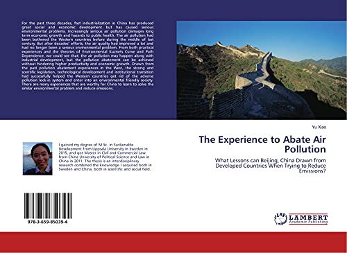 The Experience to Abate Air Pollution: What Lessons can Beijing, China Drawn from Developed Countries When Trying to Reduce Emissions?