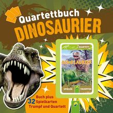 Quartettbuch Dinosaurier - Buch plus Quartettspiel von Cathleen Oswald | Buch | Zustand sehr gut