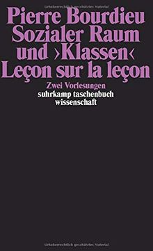 Sozialer Raum und »Klassen«: Zwei Vorlesungen (suhrkamp taschenbuch wissenschaft)