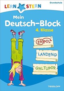 Mein Deutsch-Block 4. Klasse: Wortspiele, Bilderrätsel, Scherzfragen (LERNSTERN)