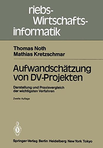 Aufwandschätzung von Dv-Projekten (Betriebs- und Wirtschaftsinformatik)