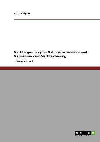 Machtergreifung des Nationalsozialismus und Maßnahmen zur Machtsicherung