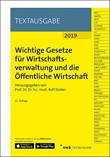 Wichtige Gesetze für Wirtschaftsverwaltung und die Öffentliche Wirtschaft (NWB Textausgabe)