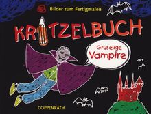 Kritzelbuch - Gruselige Vampire: Bilder zum Fertigmalen (Verkaufseinheit)