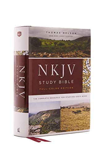 Thomas Nelson Nkjv Study Bible, Hardcover, Burgundy, Full-Color, Comfort Print, The Complete Resource For Studying God’s Word