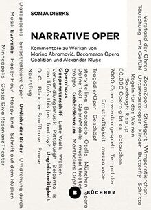 Narrative Oper: Kommentare zu Werken von Marina Abramović, Decameron Opera Coalition und Alexander Kluge: Kommentare zu Werken von Marina Abramovic, Decameron Opera Coalition und Alexander Kluge