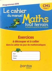 Mathématiques CM1 Cycle 3 Maths tout terrain: Le cahier du manuel - Exercices à découper et à coller dans le cahie du jour de mathématiques