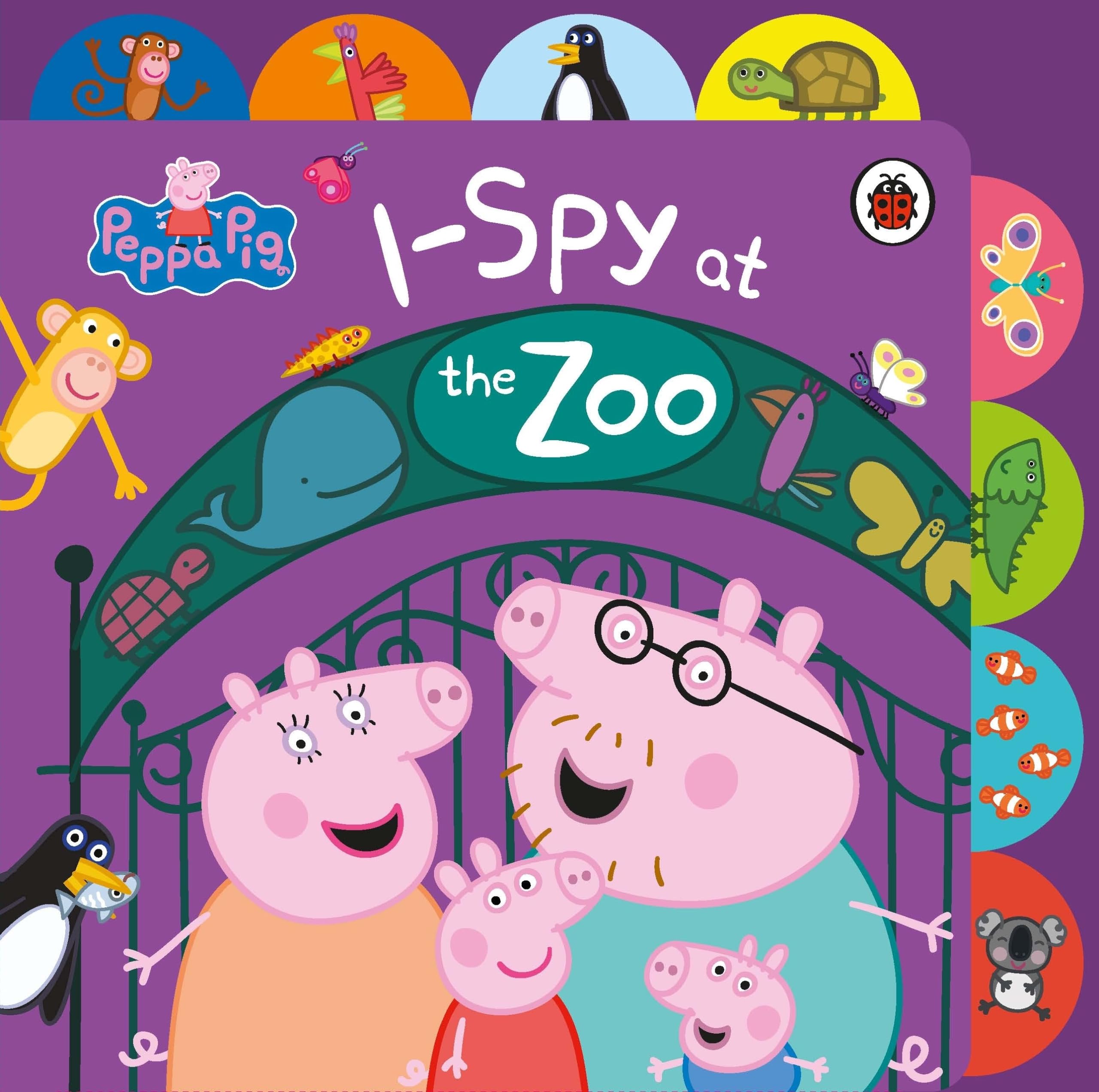 Peppa Pig, I Spy At The Zoo, Tabbed Board Book