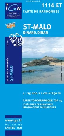 IGN Karte, Carte de randonnée (et plein air) St-Malo