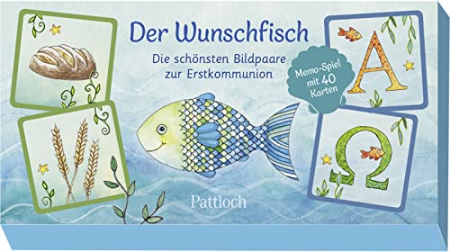 Der Wunschfisch. Die schönsten Bildpaare zur Erstkommunion: Memo-Spiel mit 40 Karten | Spielspaß für die ganze Familie und ideal als Geschenk zur Kommunion