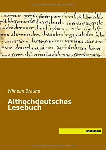 Althochdeutsches Lesebuch