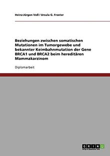 Beziehungen zwischen somatischen Mutationen im Tumorgewebe und bekannter Keimbahnmutation der Gene BRCA1 und BRCA2 beim hereditären Mammakarzinom