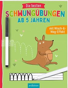 Die besten Schwungübungen ab 5 Jahren: Mit Wisch-&-Weg-Effekt! | Erste einfache Schreibübungen für Vorschulkinder