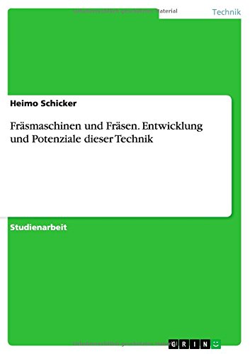Fräsmaschinen und Fräsen. Entwicklung und Potenziale dieser Technik