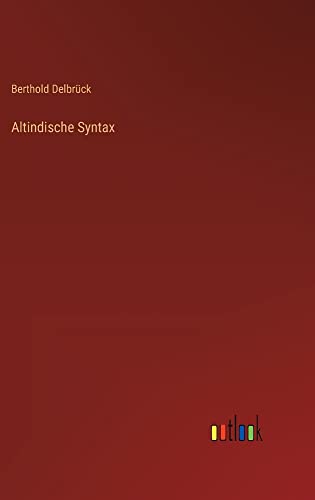 Altindische Syntax