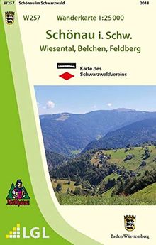 Schönau im Schwarzwald: Wiesental, Belchen, Feldberg (Karte des Schwarzwaldvereins)