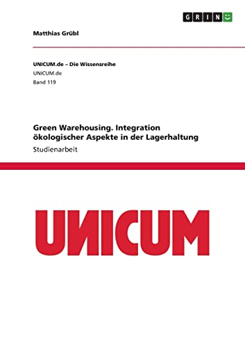 Green Warehousing. Integration ökologischer Aspekte in der Lagerhaltung