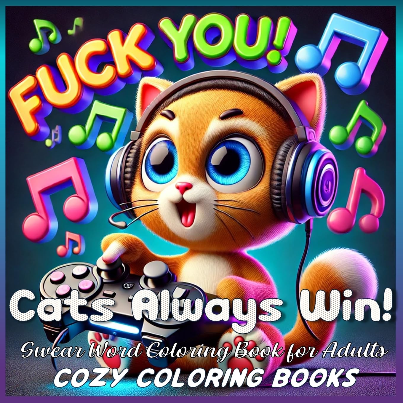Cats Always Win! Swear Word Coloring Book for Adults (Cozy Coloring Books)