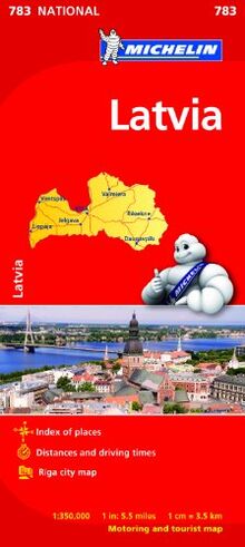 Latvia (Michelin National Maps, Band 783)