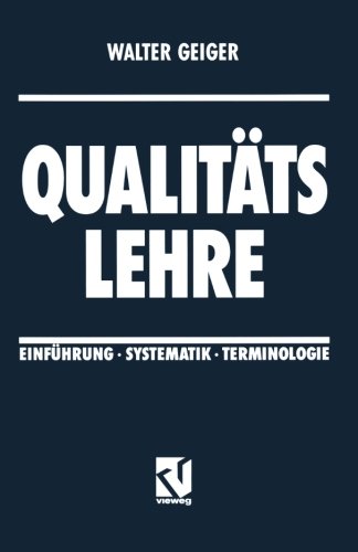Qualitäts Lehre: Einführung · Systematik · Terminologie