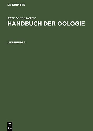 Handbuch der Oologie, Lieferung 7, Handbuch der Oologie Lieferung 7
