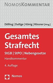 Gesamtes Strafrecht: StGB | StPO | Nebengesetze