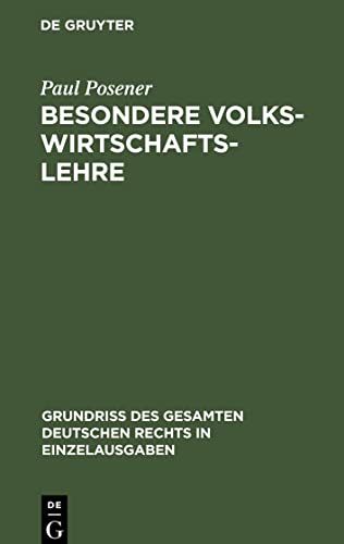 Besondere Volkswirtschaftslehre