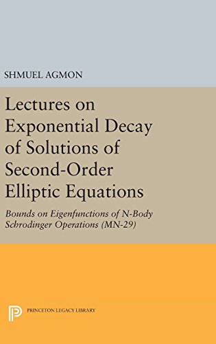 Lectures on Exponential Decay of Solutions of Second-Order Elliptic Equations: Bounds on Eigenfunctions of N-Body Schrodinger Operations. (MN-29) (Mathematical Notes, Band 29)