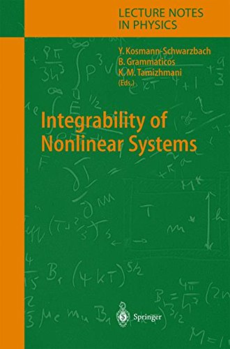 Integrability of Nonlinear Systems (Lecture Notes in Physics, Band 638)