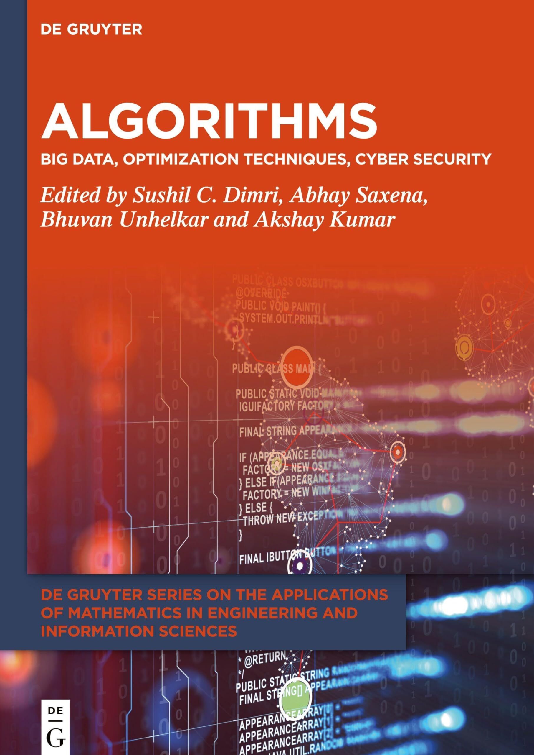 Algorithms: Big Data, Optimization Techniques, Cyber Security