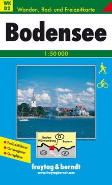 Freytag Berndt Wanderkarten, WKD 2, Bodensee - Maßstab 1:50.000