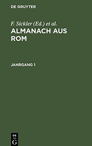 Almanach aus Rom, Jahrgang 1, Almanach aus Rom Jahrgang 1