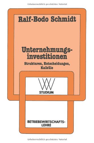 WV Studium, Bd.71, Unternehmungsinvestitionen