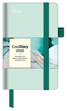 Pastel Mint 2022 - Diary - Buchkalender - Taschenkalender - 9x14: Cool Diary