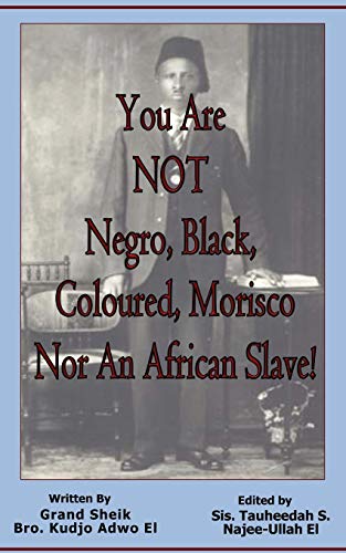 You Are NOT Negro, Black, Coloured, Morisco Nor An African Slave!