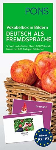 PONS Vokabelbox in Bildern Deutsch als Fremdsprache: Schnell und effizient über 1.000 Vokabeln lernen mit 800 farbigen Bildkarten