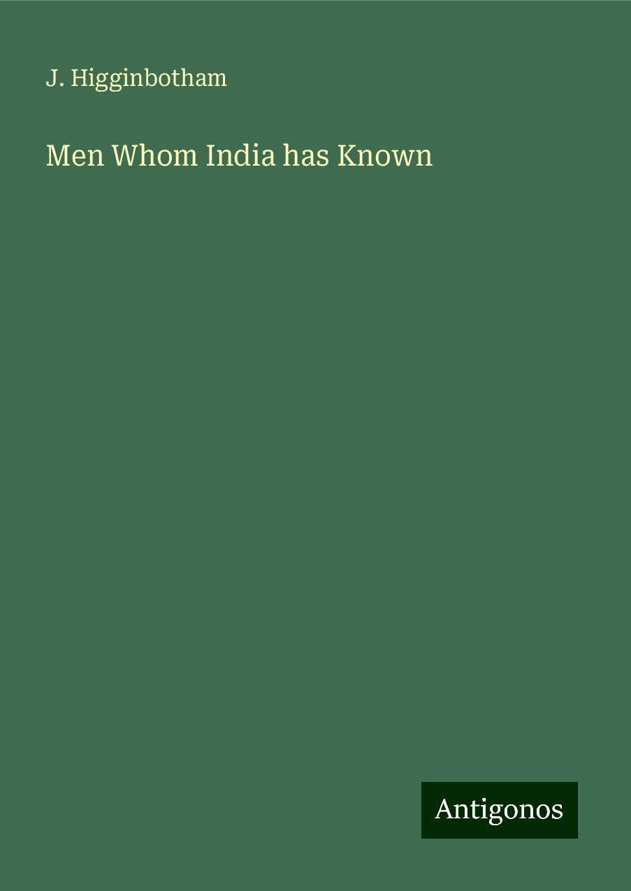 Men Whom India has Known