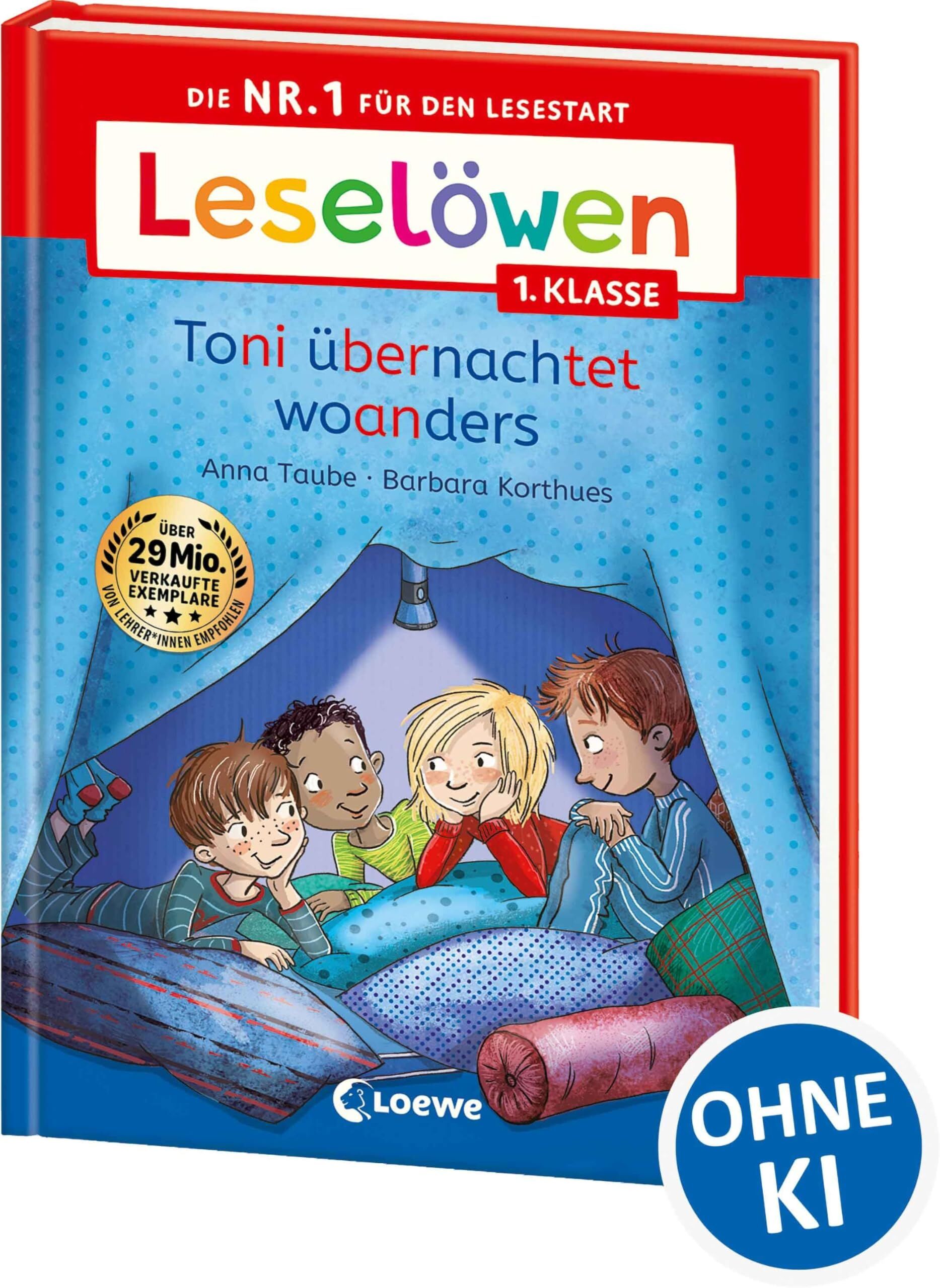 Taube Anna Leselöwen 1 Klasse - Toni übernachtet woanders