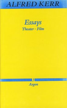 Essays. Theater, Film, Bd 3