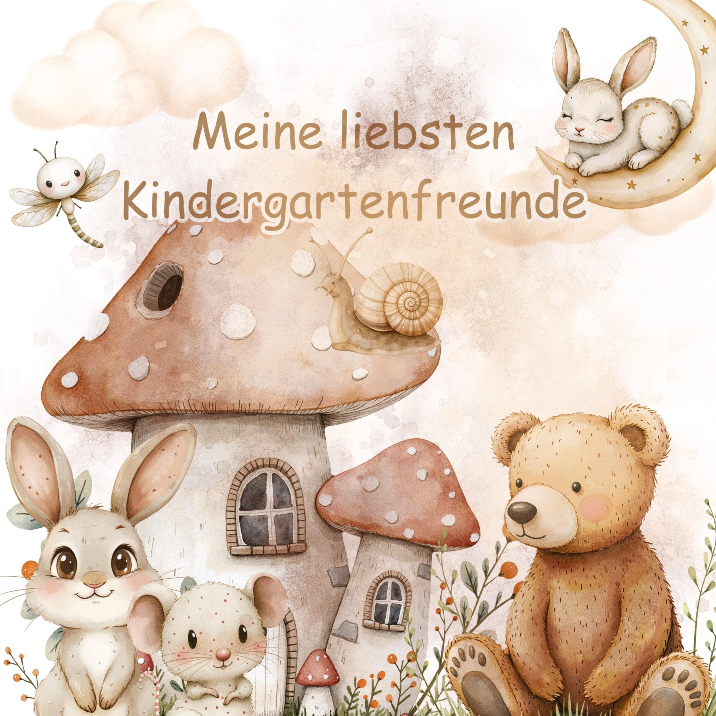 Meine liebsten Kindergartenfreunde - Auf Wald und Wiese: Ein Ausfüllbuch für Kinder ab 3 Jahren